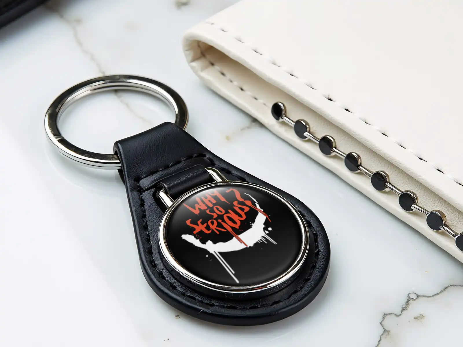 Key Chain Leather Durable Shape Sports Version